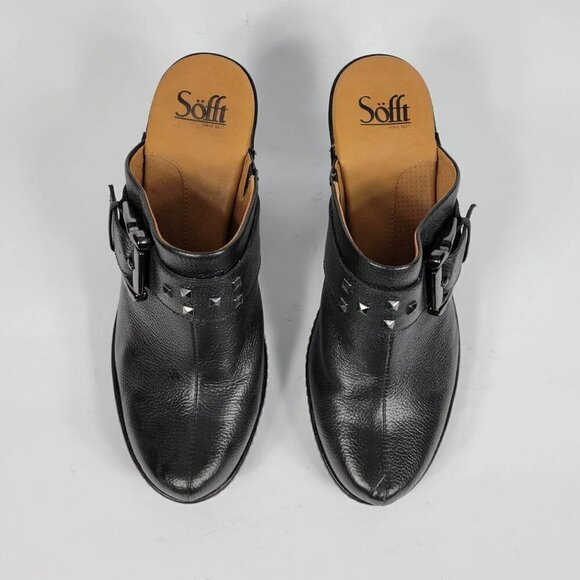 Sofft Black Leather Mules # 224 Size 8.5 M - Picture 4 of 9